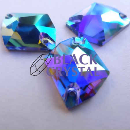 COSMIC - 13x17mm - 1szt. Szklane AQUAMARNE AB / nr.259b