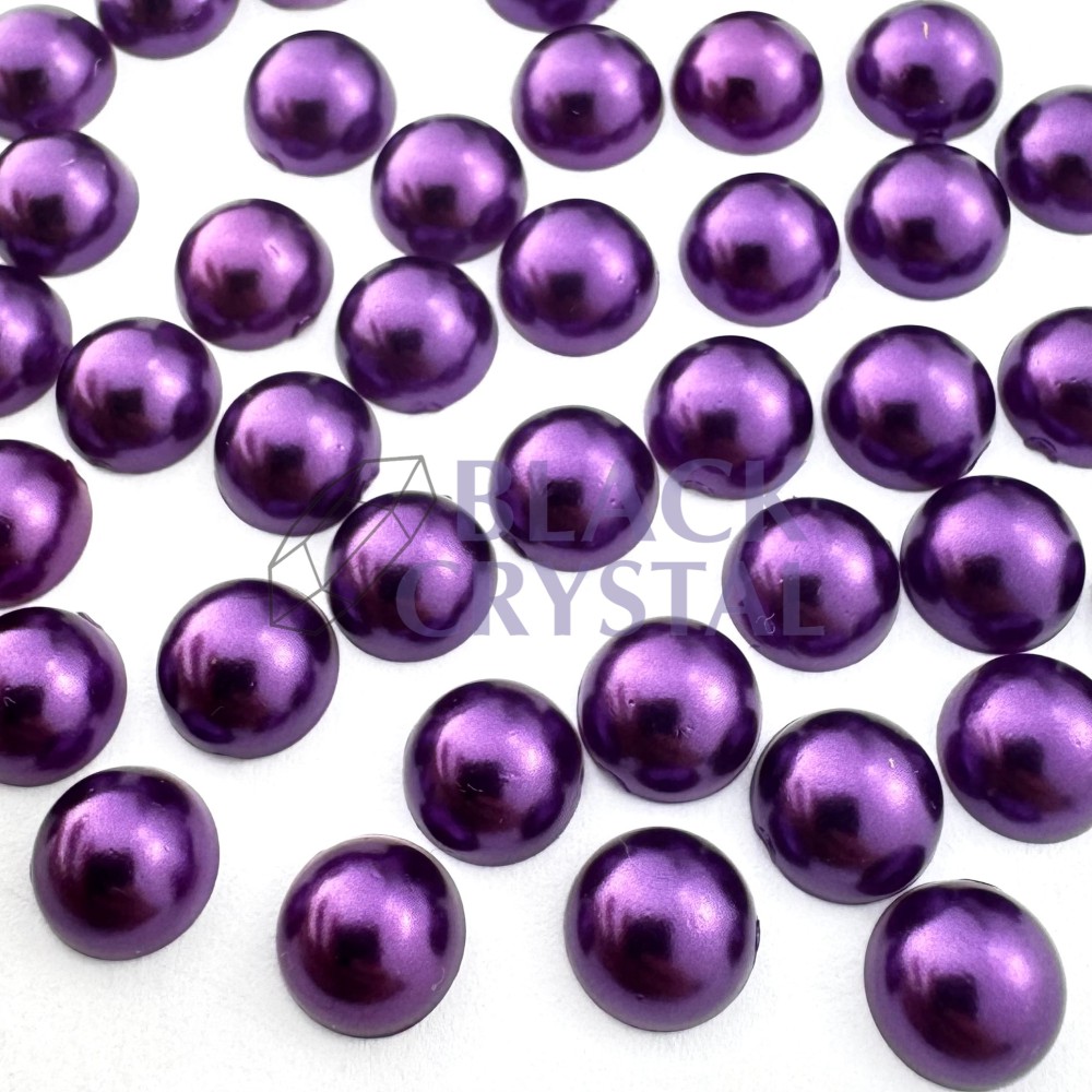 PÓŁPERŁY DARK PURPLE SATYNOWE 6mm / nr. 1870