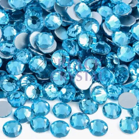 CYRKONIE SZKLANE AQUAMARINE DO PRZYKLEJANIA NA STROJE TANECZNE