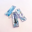 PROSTOKĄT - 9X26mm - 10szt Żywiczne AQUAMARINE / nr. 468