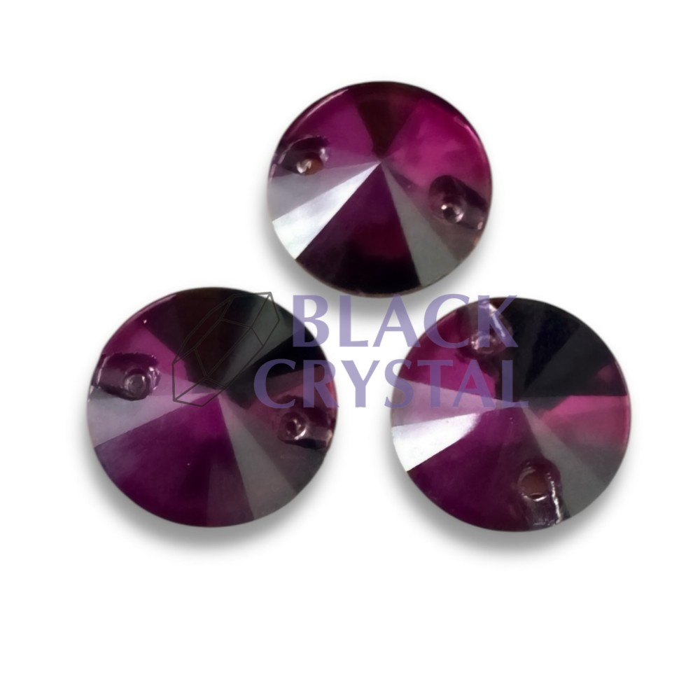 ORĄGŁY - 8mm - 1szt. Szklane DARK AMETHYST / nr. 1143b