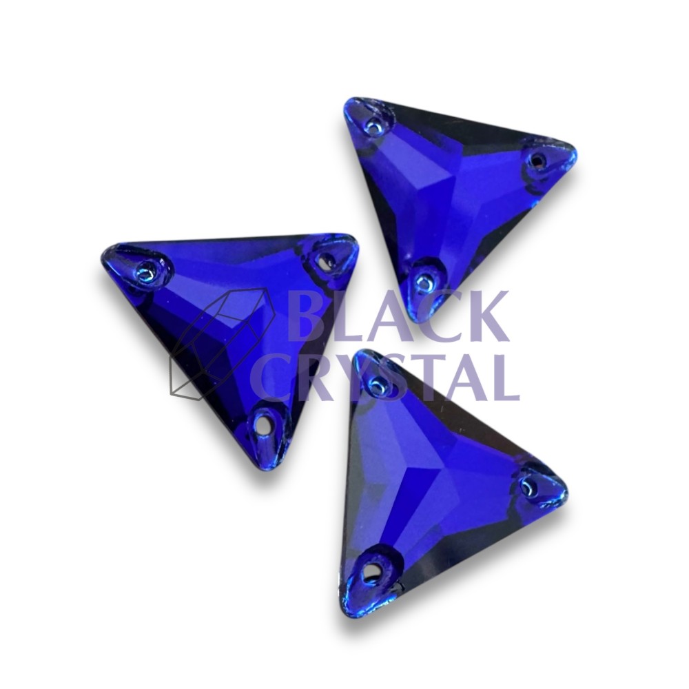 TRÓJKĄT -16mm - 1szt. Szklane NEW SAPPHIRE / nr. 1852b