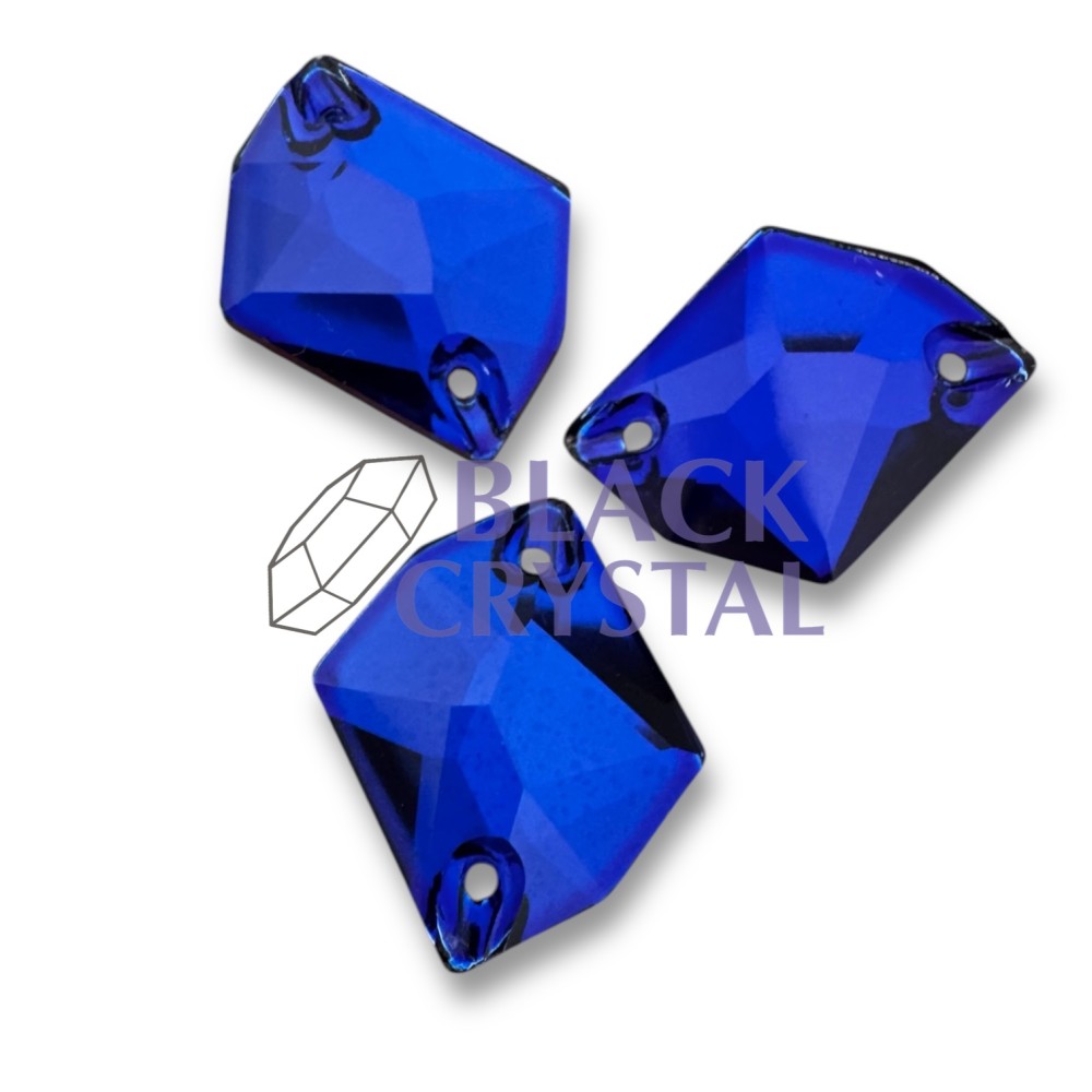 COSMIC - 11x14mm - 1szt. Szklane NEW SAPPHIRE / nr. 1309b