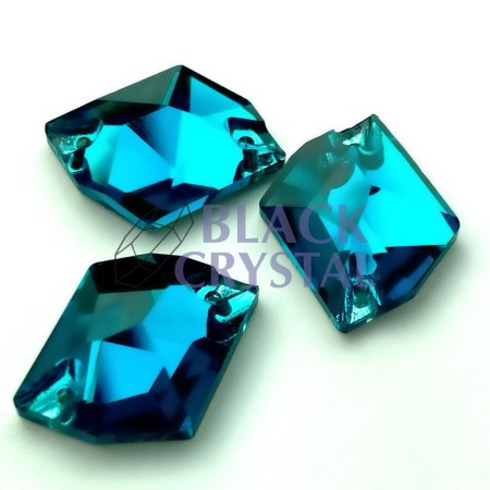 COSMIC - 13x17mm - 1szt. Szklane BLUE ZIRCON / nr.689b
