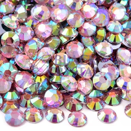 LIGHT PINK AB RHINESTONES