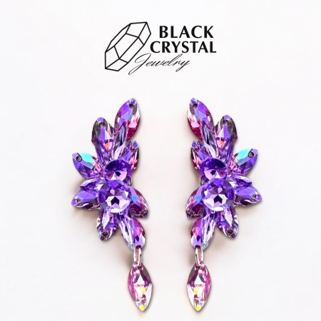 KOLCZYKI / KLIPSY -  LIILAC AB/VIOLET