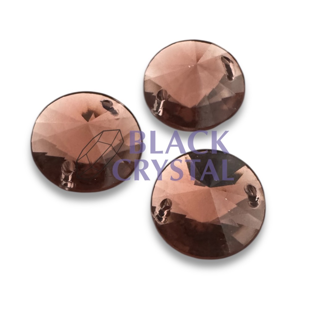 OKRĄGŁY - 10mm - 30szt. Akryl SMOKED TOPAZ / nr. 1930