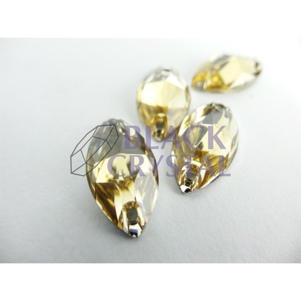 OCZKO MAŁE - 7x12mm - 30szt. LIGHT GOLDEN SHADOW nr. 516