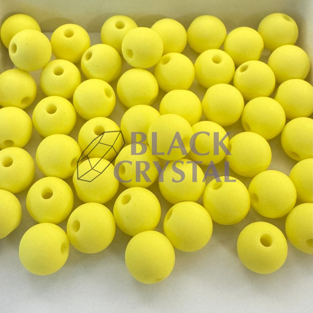 MATOWE PERŁY / MATOWE KORALE - CITRINE 8mm / 2130