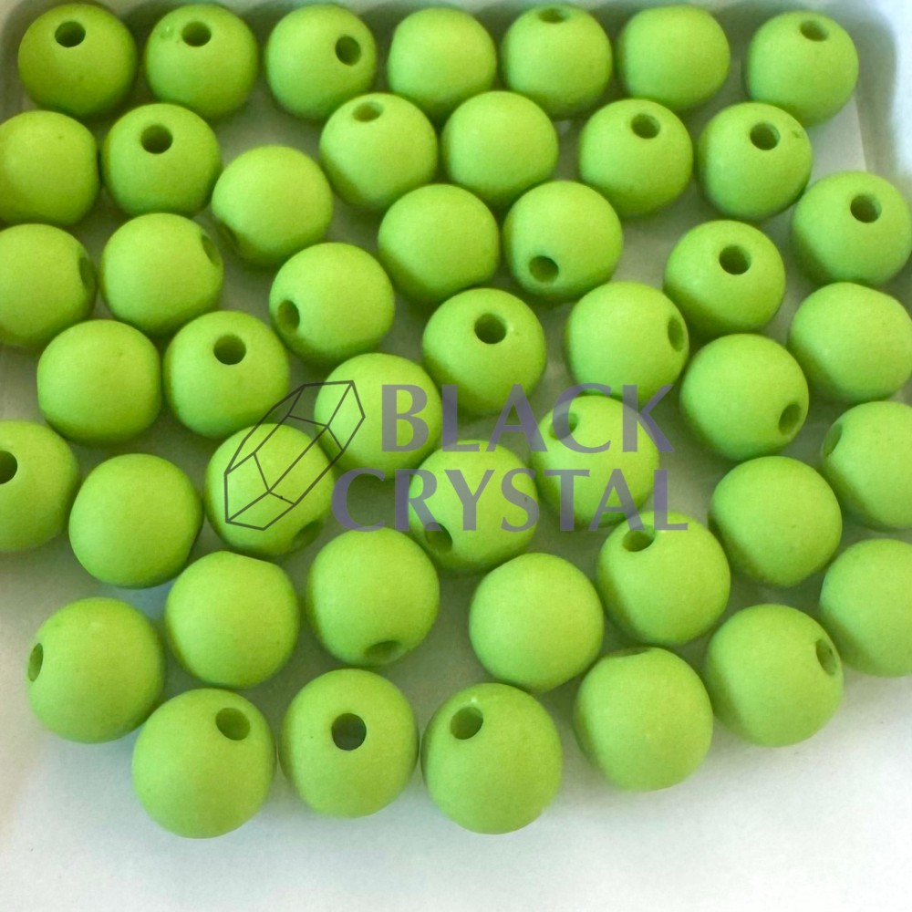 MATOWE PERŁY / MATOWE KORALE - GREEN 8mm / 2141