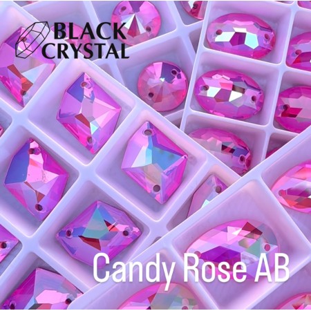 OKRĄGŁY - 10mm - 1szt. Szklane CANDY ROSE AB/ nr. 2308b