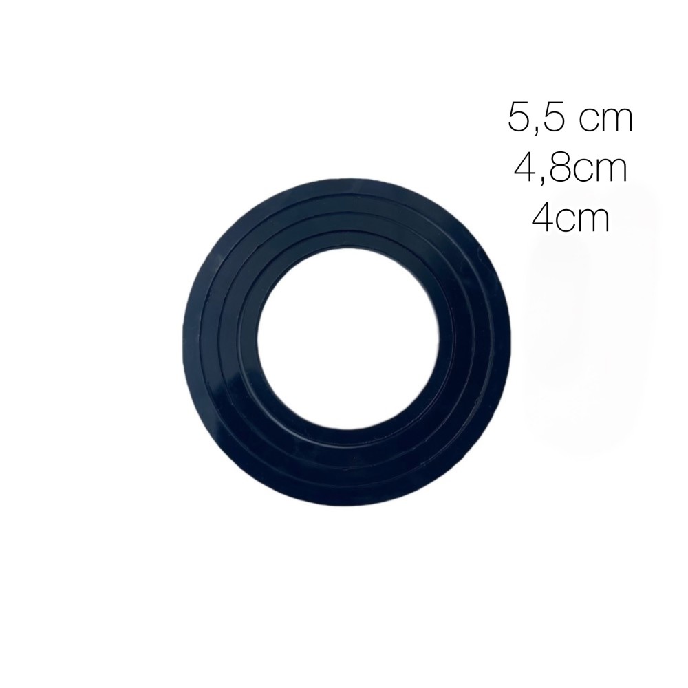 WYKROJNIK KOLCZYKÓW CZARNY / 4cm - ss16