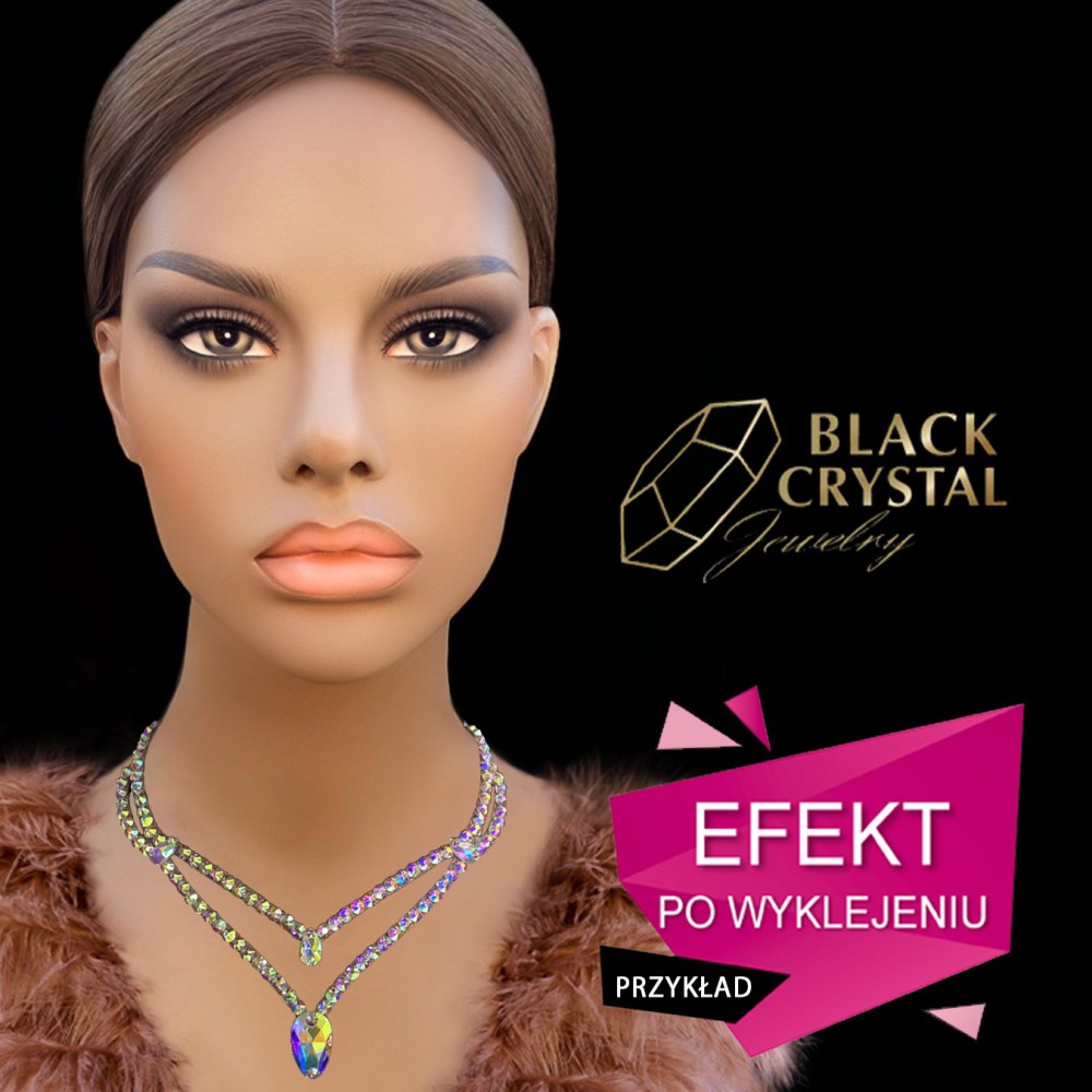 WYKROJNIK NASZYJNIKA - Gracjana - łza z zapięciem