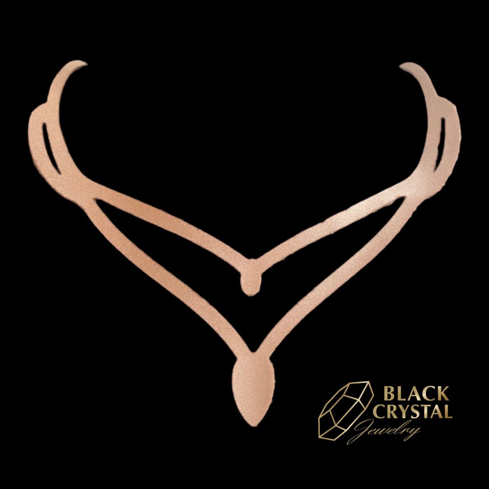 WYKROJNIK NASZYJNIKA - Gracjana - łza z zapięciem