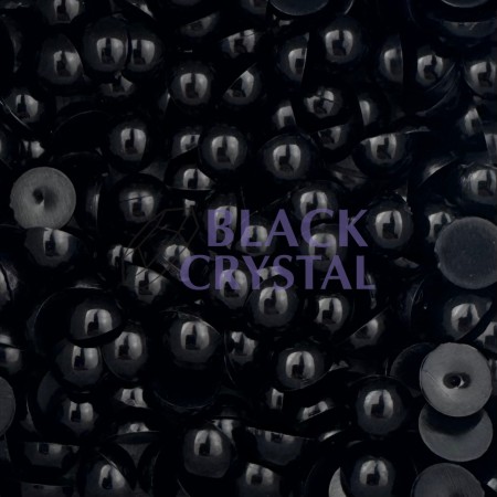 CZARNE PERŁY DO PRZYKLEJANIA BLACK CRYSTAL
