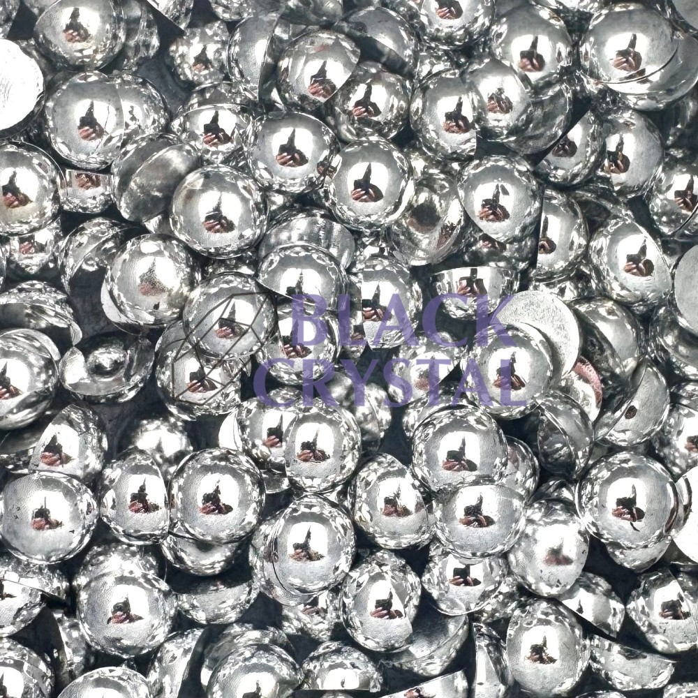 SREBRNE PERŁY DO PRZYKLEJANIA DO STROJÓW TANECZNYCH