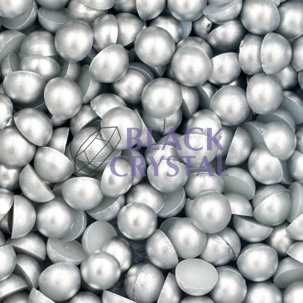 SREBRNE PERŁY DO PRZYKLEJANIA DO STROJÓW TANECZNYCH