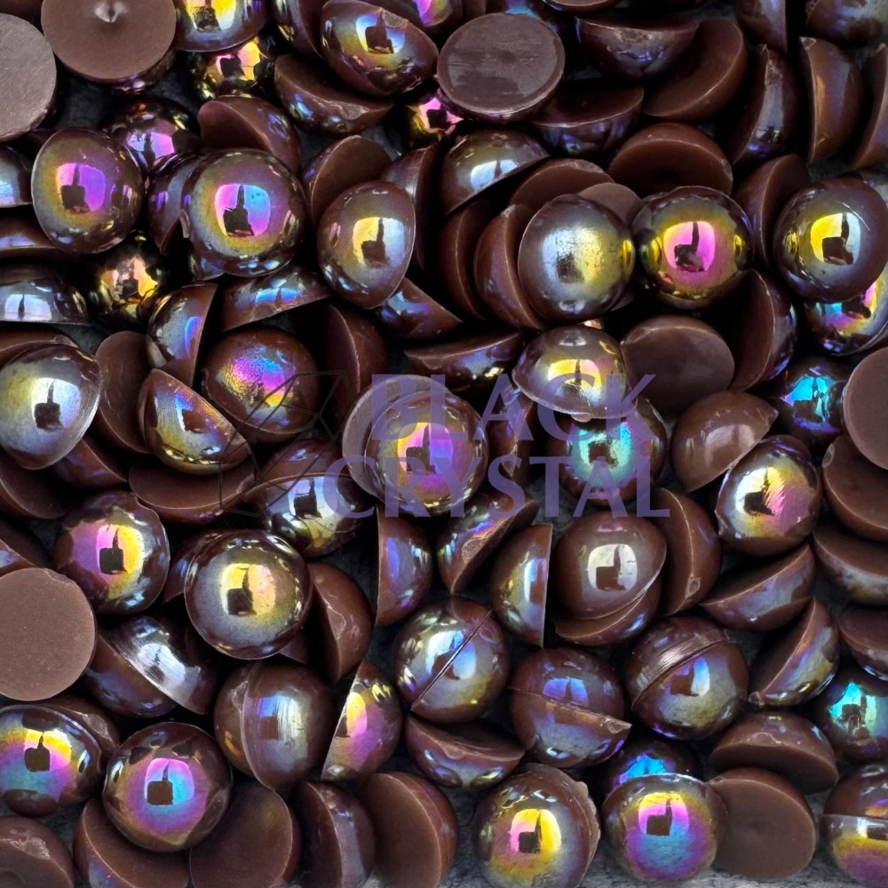 PÓŁPERŁY DARK COFFEE AB 6mm / nr. 1605