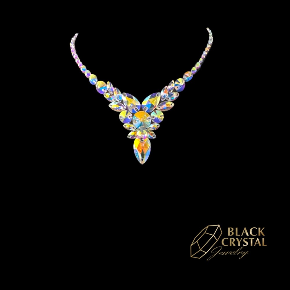 BIŻUTERIA TANECZNA BALLROOM - NASZYJNIK Z CYRKONIAM