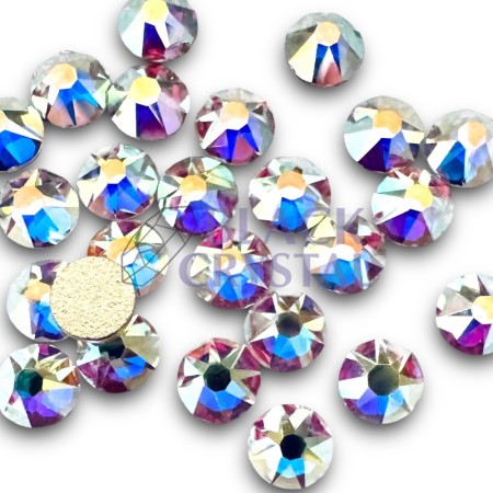 Cyrkonie Excellent Cold Crystal AB – szklane kryształki non-hotfix do strojów tanecznych