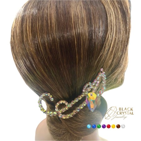 DANCE HAIR ORNAMENT RHINESTONES