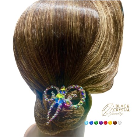 ballroom dance hair ornament rhinestones