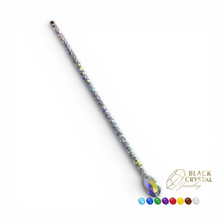 PASEK OZDOBNY DO WŁOSÓW Z ŁEZKĄ / KOLOR DO WYBORU