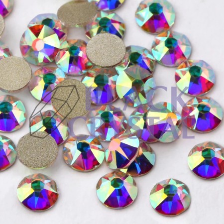 CYRKONIE SZKLANE Crystal AB, ss30, DŻETY DO STROJÓW TANECZNYCH I GIMNASTYCZNYCH,KRYSZTAŁKI DO PRZYKLEJANIA