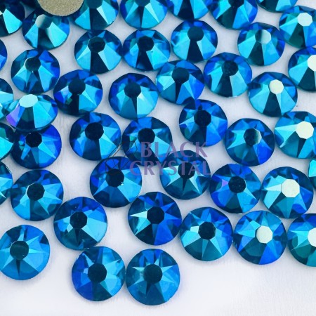 NIEBIESKIE CYRKONIE SZKLANE DO PRZYKLEJANIA NA UBRANIA