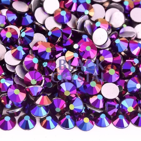 FIOLETOWE CYRKONIE DO UBRAŃ BLACK CRYSTAL