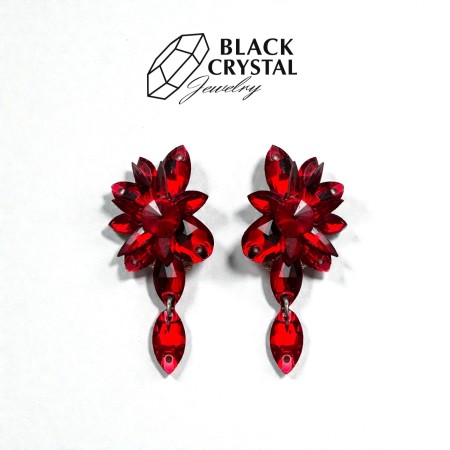 CZERWONE KOLCZYKI DO TAŃCA