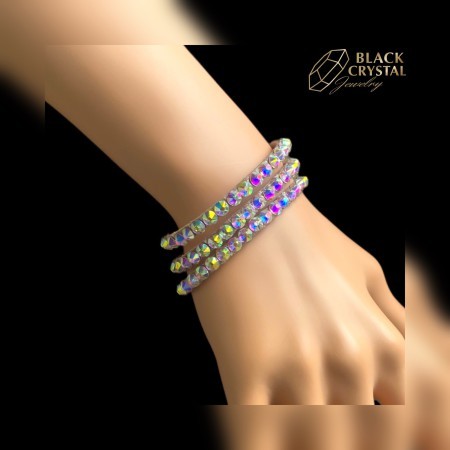 BRANSOLETKA DLA TANCEREK Z KRYSZTAŁKAMI