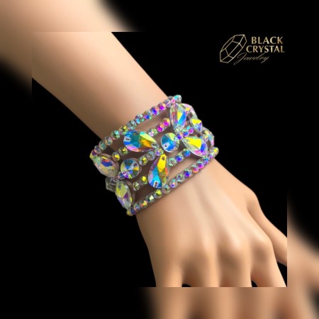 BRANSOLETKA DO TAŃCA Z KRYSZTAŁKAMI