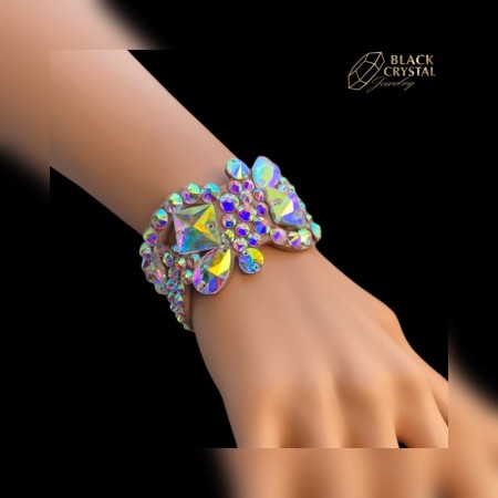 BRANSOLETKA DO TAŃCA Z KRYSZTAŁKAMI
