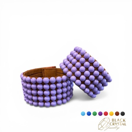 Bransoletka do tańca towarzyskiego dla dzieci z matowych półpereł