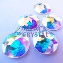 OKRĄGŁY 14mm - 1szt. Szklane CRYSTAL AB / nr. 400b