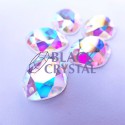 ELIPSA - 13x16mm - 1szt. Szklane CRYSTAL AB / nr. 619b