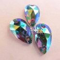 ŁZEZKA - 7x12mm - 1szt. Szklane EMERALD AB / nr. 510b