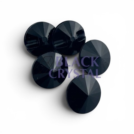 CZARNE GUZIKI BLACK CRYSTAL