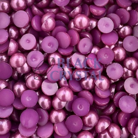 PÓŁPERŁY AMETHYST SATYNOWE 6mm