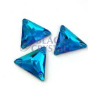 TRÓJKĄT - 16mm - 1szt. Szklane PEACOCK BLUE 2/ nr. 244b
