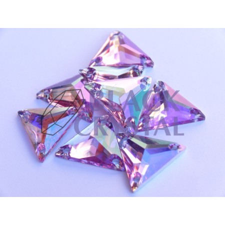 TRÓJKĄT - 16mm - 10szt. Żywiczne LIGHT PURPLE AB / nr. 123