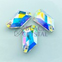 DE-ART - 13x23mm - 1szt. Szklane CRYSTAL AB / nr. 759b
