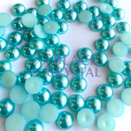 PÓŁPERŁY AQUAMARINE SATIN 8mm / nr.482