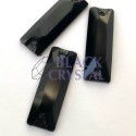 PROSTOKĄT - 6X18mm - 30szt.  Żywiczne JET BLACK / nr. 629