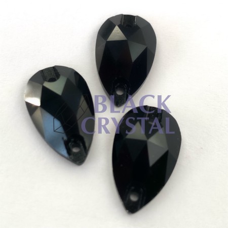 ŁEZKA - 7X12mm - 30szt. JET BLACK / nr.431