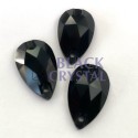 ŁEZKA - 13X22mm - 10szt. Żywiczne JET BLACK / nr. 446