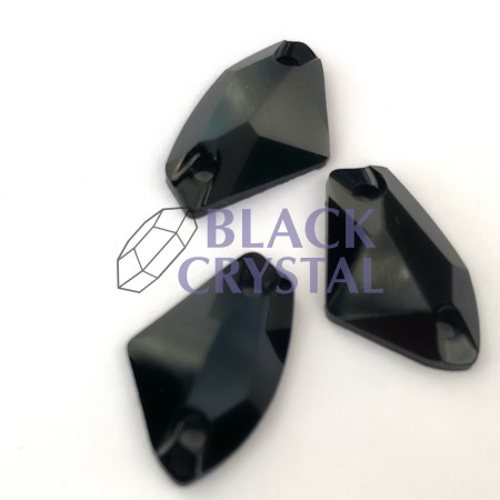 KSZTAŁT AX - 12x19mm - 10szt. JET BLACK / nr. 443