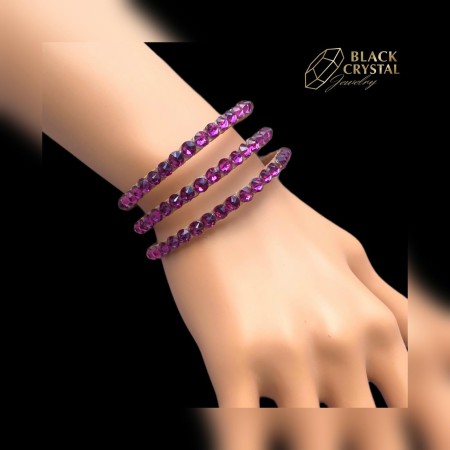 Bransoletka - WZÓR 18 / FUCHSIA / EXELLENT / 1 szt. / nr. 143c