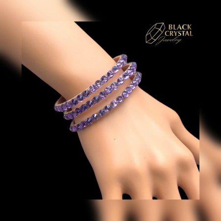 Bransoletka - WZÓR 18 / LIGHT  VIOLET / PREMIUM / 1 szt. / nr. 157c